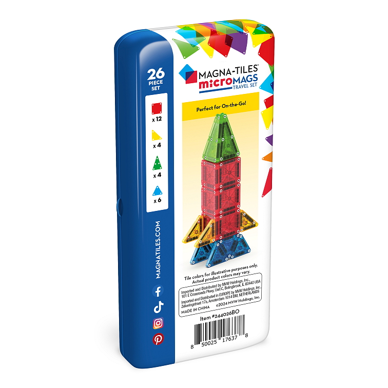 Magna Tiles - MicroMAGS cestovní sada (24 ks)