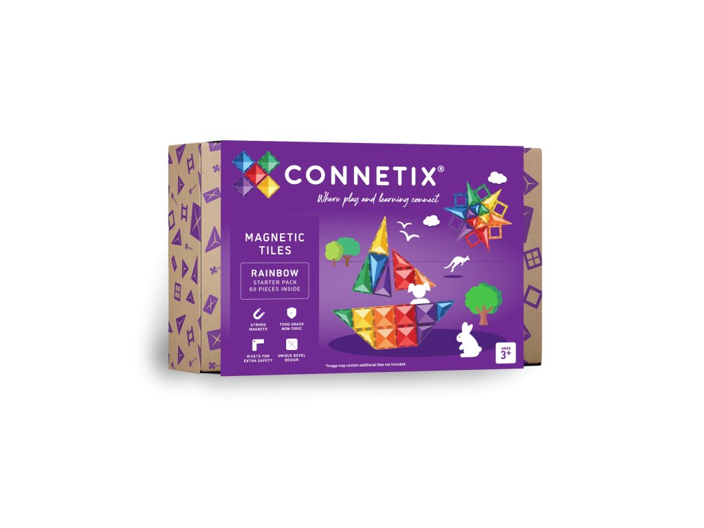 Connetix Tiles - Magnetická stavebnice (60 ks)