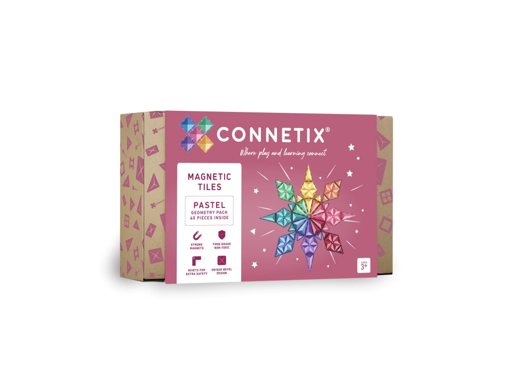 Connetix Tiles - Geometry PASTEL (40 ks)