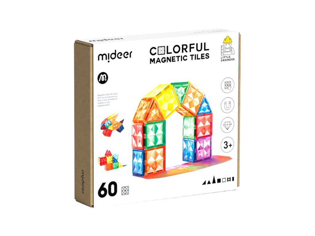 MiDeer Barevná magnetická stavebnice (60 ks)