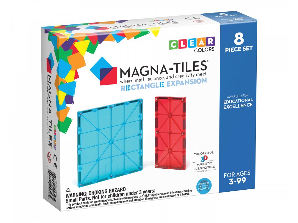 Magnetická stavebnice - Rectangles (8 ks)