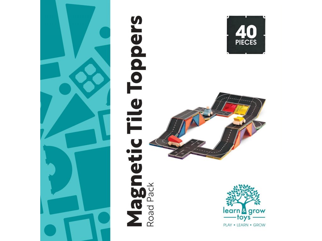 Learn & Grow – Magnetické dlaždice silnice