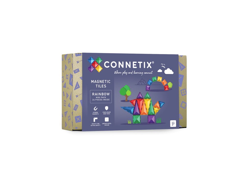 Connetix Tiles – Mini Rainbow 24 ks