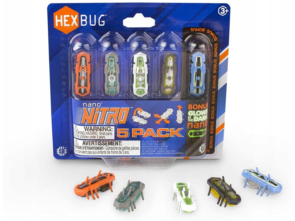 HEXBUG Nano nitro (4 ks + 1 svítící)