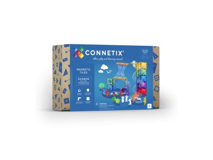 connetix tiles magneticka stavebnice kulickodraha rozsireni rainbo 66 ks Ball Run