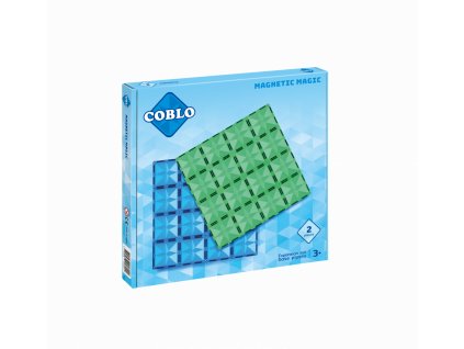 Coblo - Magnetická základna 2 díly - Classic - modrá a zelená
