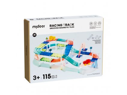 MiDeer Magnetická stavebnica - závodný okruh (115 ks)