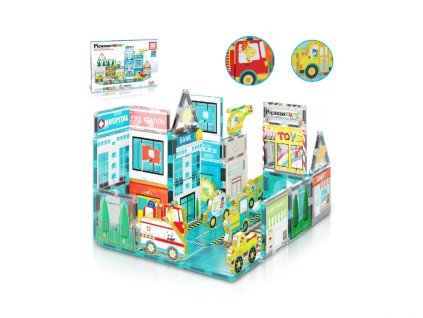 picasso tiles magneticka stavebnice metro city 50 ks mamito