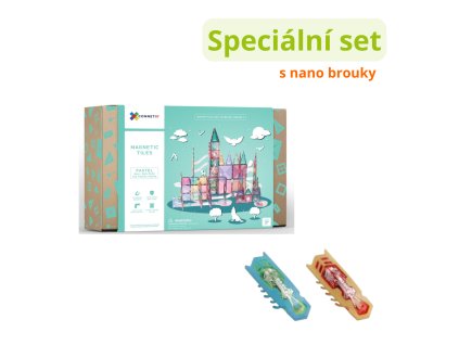 connetix magneticka stavebnicek pastel 120 ks nano brouk mamis vyhodna sada