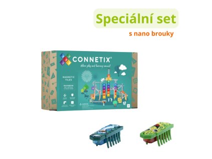 connetix magneticka stavebnice kulickodraha 92 ks nano brouci hexbots