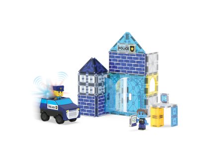 Magna Tiles Magnetická stavebnica - Policajná stanica (35 ks)