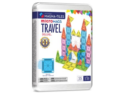 Magna Tiles Magnetická stavebnice - Travel Set Deluxe (55 ks)