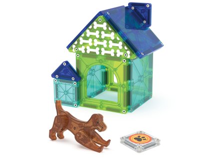 Magna Tiles Magnetická stavebnica - Domček pre psa (13 ks)