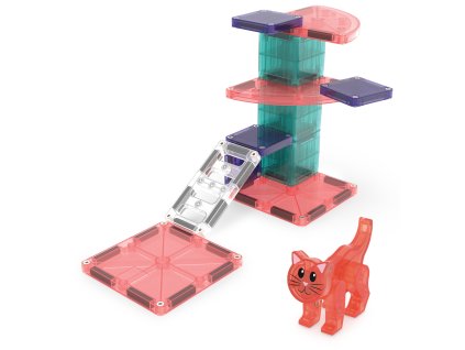 Magna Tiles Magnetická stavebnica - Mačací strom (13 ks)