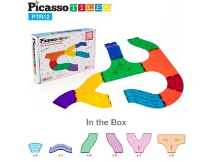 picasso tiles rozsireni pro magneticke drahy 12 ks