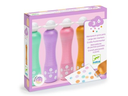 djeco penove barvy s aplikatorem perletove