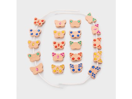 mamito tickit 74093 dreveni motylci na navlekani 3