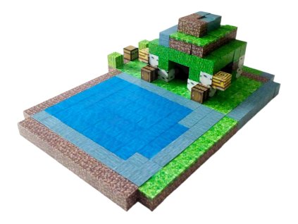 minecraft jungle creek xxl magneticka stavebnice 300ks kostky mamito 5