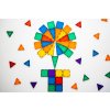 Learn and grow magnetic tile set flower