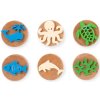 mamito ChildGen Sada drevenych razitek 6 ks Morska zvirata 298 2