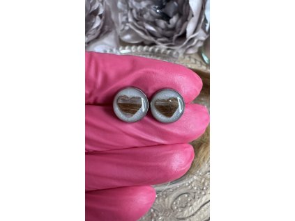 Náušnice z chirurgické oceli s vlásky nebo srstí