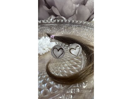 Stříbrné náušnice s mateřským mlékem