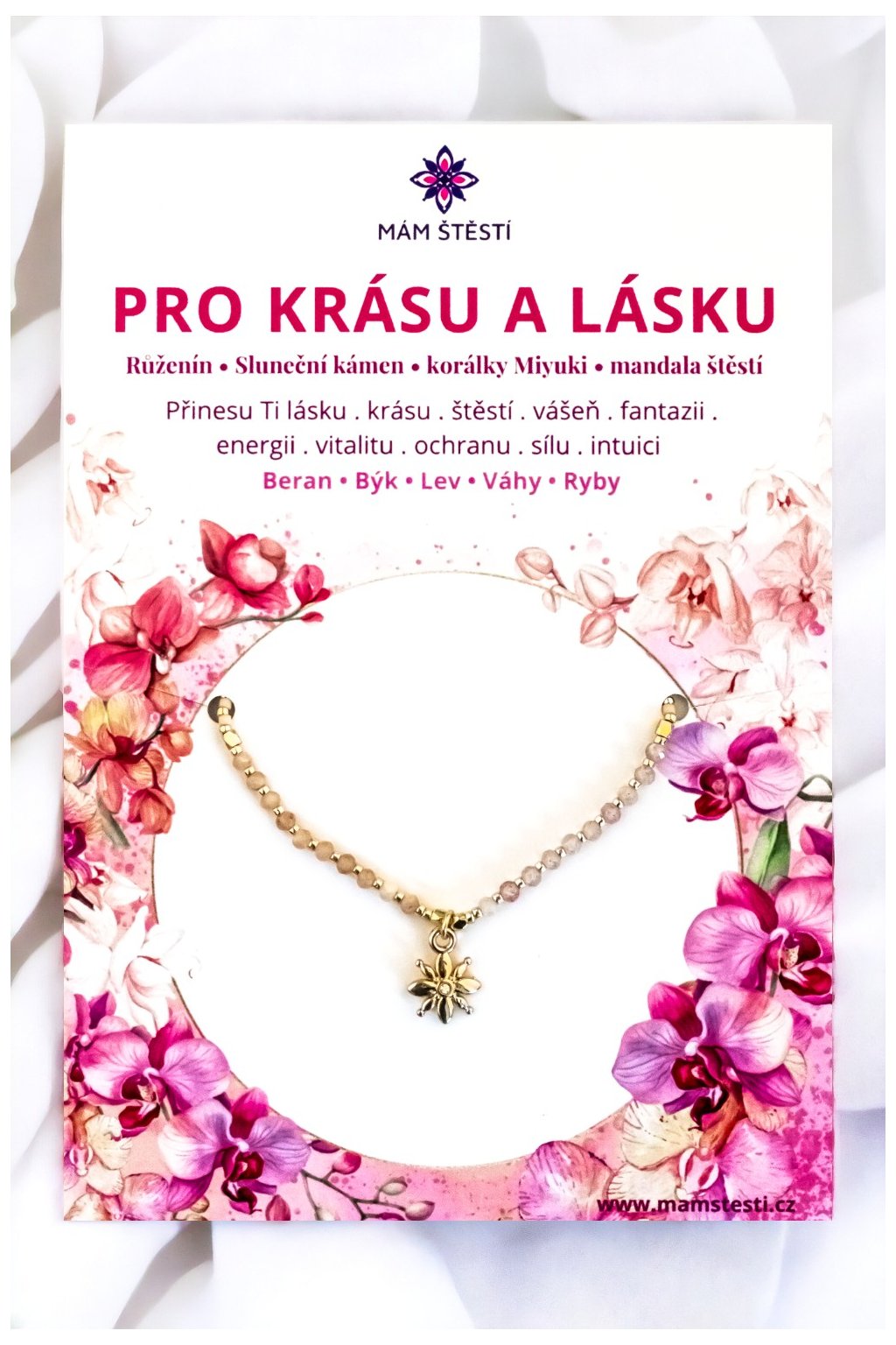 PRO-KRÁSU-A-LÁSKU-Mám-štěstí-cz-8594198293143-krémová-růžová-Růženín-sluneční-kámen-korálky-Miyuki-štěstí-jak-mít-štěstí-znamení-horoskopu-Beran-Blíženci-Rak-Lev-Panna-Štír-Střelec-Kozoroh-Vodnář-Ryby-horoskop-náramky-z-minerálů-polodrahokamy-dárek-nevěsta-svatba-minerální-náramky-podla-znamení-léčivé-kameny-láska-ručně-vyráběné-český-výrobek-energie-zdravý-životní-styl-dárek-pro-učitelku-kamarádku-babičku-maminku-k-narozeninám-výročí-vánoční-dárek-boho-styl-24K-zlato-amulet-pro-štěstí-talisman-peníze-zdraví-krása-fashion-módní-náramky-korálky-zvěrokruhy-partnerský-horoskop-horoskopy-andělíček-štěstí1