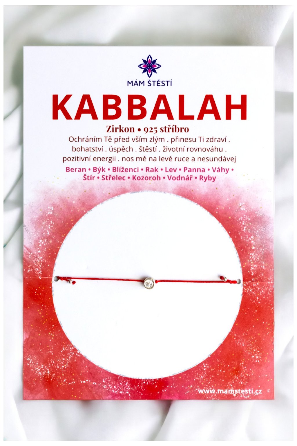 KABBALAH-Mám-štěstí-cz-8594198293754-červená-Zirkon-925-stříbro-štěstí-jak-mít-štěstí-znamení-horoskopu-Beran-Blíženci-Rak-Lev-Panna-Štír-Střelec-Kozoroh-Vodnář-Ryby-horoskop-náramky-z-minerálů-polodrahokamy-dárek-nevěsta-svatba-minerální-náramky-podla-znamení-léčivé-kameny-láska-ručně-vyráběné-český-výrobek-energie-zdravý-životní-styl-dárek-pro-učitelku-kamarádku-babičku-maminku-k-narozeninám-výročí-vánoční-dárek-boho-styl-stříbrná-amulet-pro-štěstí-talisman-peníze-zdraví-krása-fashion-módní-náramky-korálky-zvěrokruhy-partnerský-horoskop-horoskopy-andělíček-štěstí