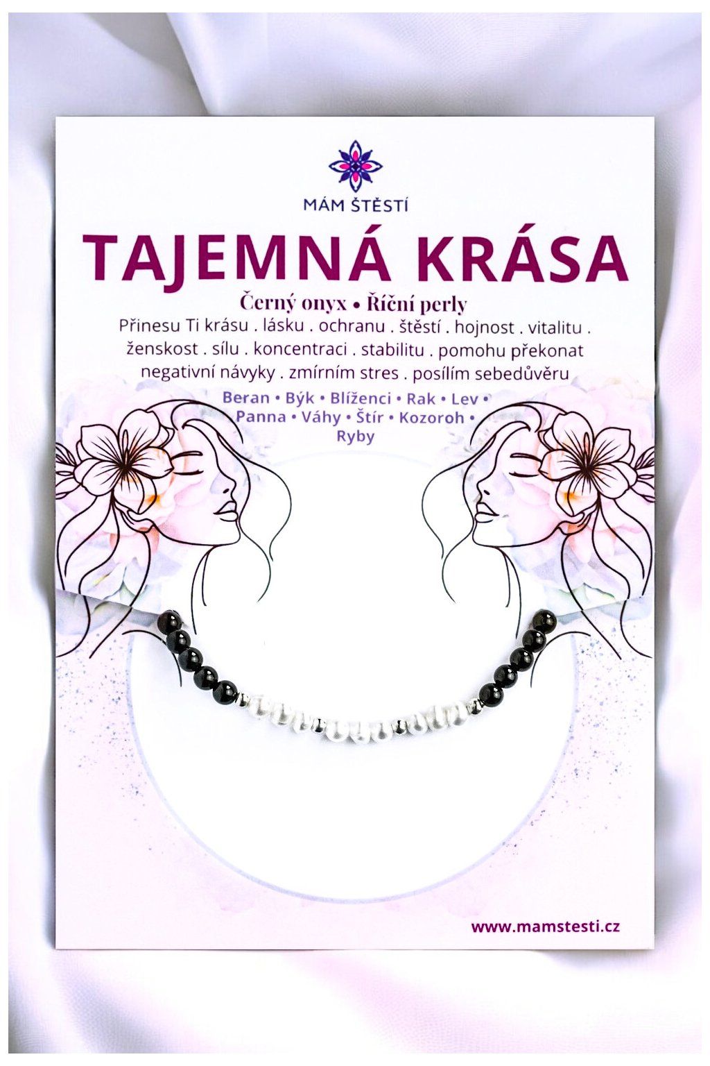 TAJEMNÁ-KRÁSA-Mám-štěstí-cz-8594198294836-Černá-bílá-Černý-onyx-říční-perly-korálky-Miyuki-štěstí-jak-mít-štěstí-znamení-horoskopu-Beran-Blíženci-Rak-Lev-Panna-Štír-Střelec-Kozoroh-Vodnář-Ryby-horoskop-náramky-z-minerálů-polodrahokamy-dárek-nevěsta-svatba-minerální-náramky-podla-znamení-léčivé-kameny-láska-ručně-vyráběné-český-výrobek-energie-zdravý-životní-styl-dárek-pro-učitelku-kamarádku-babičku-maminku-k-narozeninám-výročí-vánoční-dárek-boho-styl-stříbrná-amulet-pro-štěstí-talisman-peníze-zdraví-krása-fashion-módní náramky-korálky-zvěrokruhy-partnerský-horoskop-horoskopy-andělíček-štěstí