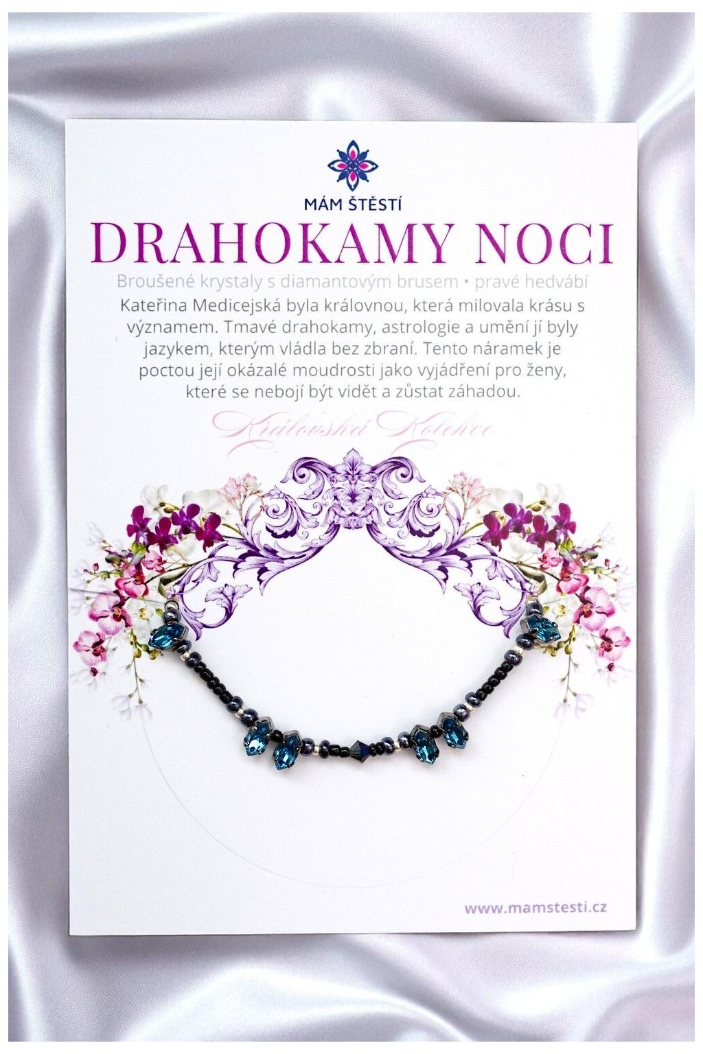 DRAHOKAMY-NOCI-Mám-štěstí-cz-8594198295208-Černá-Broušené-krystaly-s-diamantovým-brusem-pravé-hedvábí-štěstí-jak-mít-štěstí-znamení-horoskopu-Beran-Blíženci-Rak-Lev-Panna-Štír-Střelec-Kozoroh-Vodnář-Ryby-horoskop-náramky-z-minerálů-polodrahokamy-dárek-nevěsta-svatba-minerální-náramky-podla-znamení-léčivé-kameny-láska-ručně-vyráběné-český-výrobek-energie-zdravý-životní-styl-dárek-pro-učitelku-kamarádku-babičku-maminku-k-narozeninám-výročí-vánoční-dárek-boho-styl-stříbrná-Swarovski-amulet-pro-štěstí-talisman-peníze-zdraví-krása-fashion-módní-náramky-korálky-zvěrokruhy-partnerský-horoskop-horoskopy-andělíček-štěstí