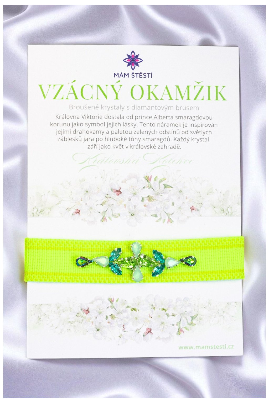 VZÁCNÝ-OKAMŽIK-Mám-štěstí-cz-8594198295031-Zelená-Broušené-krystaly-s-diamantovým-brusem-pravé-hedvábí-štěstí-jak-mít-štěstí-znamení-horoskopu-Beran-Blíženci-Rak-Lev-Panna-Štír-Střelec-Kozoroh-Vodnář-Ryby-horoskop-náramky-z-minerálů-polodrahokamy-dárek-nevěsta-svatba-minerální-náramky-podla-znamení-léčivé-kameny-láska-ručně-vyráběné-český-výrobek-energie-zdravý-životní-styl-dárek-pro-učitelku-kamarádku-babičku-maminku-k-narozeninám-výročí-vánoční-dárek-boho-styl-stříbrná-Swarovski-amulet-pro-štěstí-talisman-peníze-zdraví-krása-fashion-módní-náramky-korálky-zvěrokruhy-partnerský-horoskop-horoskopy-andělíček-štěstí