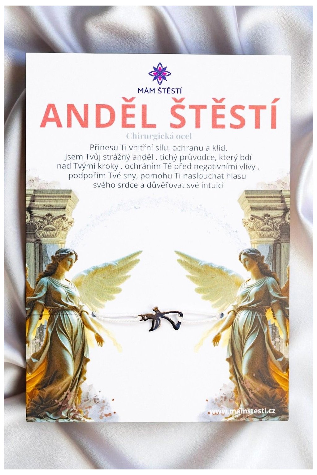 ANDĚL-ŠTĚSTÍ-Mám-štěstí-cz-8594198293914-bílá-Chirurgická-ocel-štěstí-jak-mít-štěstí-znamení-horoskopu-Beran-Blíženci-Rak-Lev-Panna-Štír-Střelec-Kozoroh-Vodnář-Ryby-horoskop-náramky-z-minerálů-polodrahokamy-dárek-nevěsta-svatba-minerální-náramky-podla-znamení-léčivé-kameny-láska-ručně-vyráběné-český-výrobek-energie-zdravý-životní-styl-dárek-pro-učitelku-kamarádku-babičku-maminku-k-narozeninám-výročí-vánoční-dárek-boho-styl-stříbrná-amulet-pro-štěstí-talisman-peníze-zdraví-krása-fashion-módní-náramky-korálky-zvěrokruhy-partnerský-horoskop-horoskopy-andělíček-štěstí