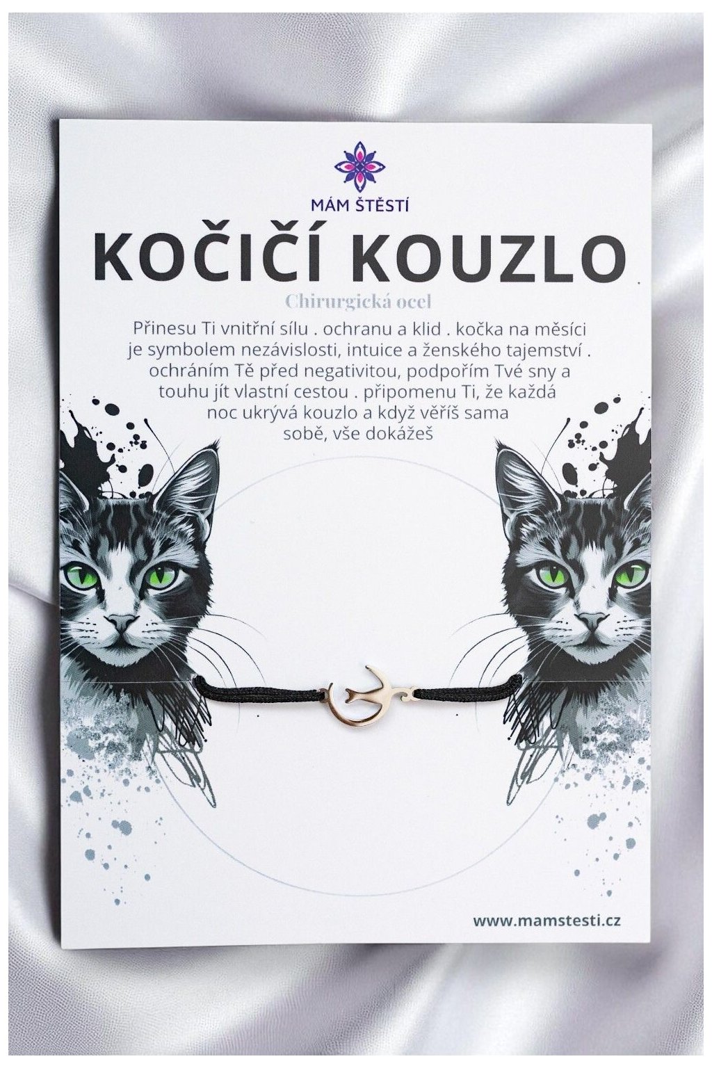KOČIČÍ-KOUZLO-Mám-štěstí-cz-8594198293983-černá-Chirurgická-ocel-štěstí-jak-mít-štěstí-znamení-horoskopu-Beran-Blíženci-Rak-Lev-Panna-Štír-Střelec-Kozoroh-Vodnář-Ryby-horoskop-náramky-z-minerálů-polodrahokamy-dárek-nevěsta-svatba-minerální-náramky-podla-znamení-léčivé-kameny-láska-ručně-vyráběné-český-výrobek-energie-zdravý-životní-styl-dárek-pro-učitelku-kamarádku-babičku-maminku-k-narozeninám-výročí-vánoční-dárek-boho-styl-stříbrná-amulet-pro-štěstí-talisman-peníze-zdraví-krása-fashion-módní-náramky-korálky-zvěrokruhy-partnerský-horoskop-horoskopy-andělíček-štěstí