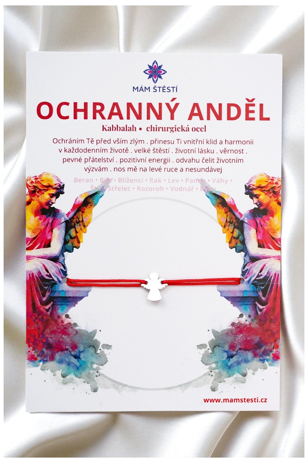 OCHRANNÝ-ANDĚL-Mám-štěstí-cz-8594198294942-červena-Chirurgická-ocel-štěstí-jak-mít-štěstí-znamení-horoskopu-Beran-Blíženci-Rak-Lev-Panna-Štír-Střelec-Kozoroh-Vodnář-Ryby-horoskop-náramky-z-minerálů-polodrahokamy-dárek-nevěsta-svatba-minerální-náramky-podla-znamení-léčivé-kameny-láska-ručně-vyráběné-český-výrobek-energie-zdravý-životní-styl-dárek-pro-učitelku-kamarádku-babičku-maminku-k-narozeninám-výročí-vánoční-dárek-boho-styl-stříbrná-amulet-pro-štěstí-talisman-peníze-zdraví-krása-fashion-módní-náramky-korálky-zvěrokruhy-partnerský-horoskop-horoskopy-andělíček-štěstí