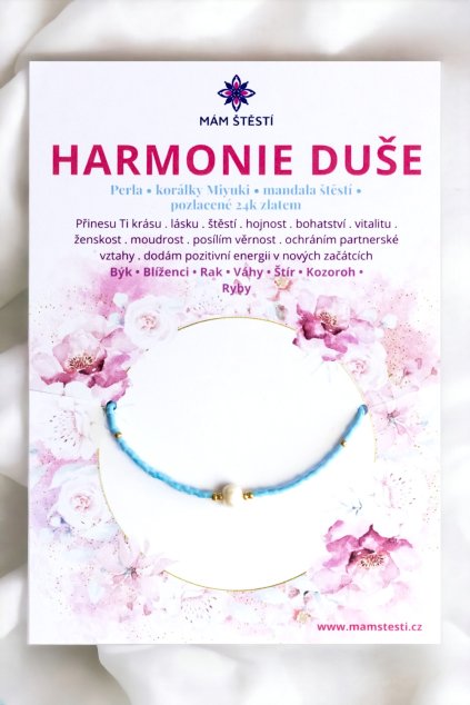HARMONIE-DUŠE-Mám-štěstí-cz-8594198293761-světle-modrá-bílá-Perla-korálky-Miyuki-mandala-štěstí-pozlacené-24K-zlatem-štěstí-jak-mít-štěstí-znamení-horoskopu-Beran-Blíženci-Rak-Lev-Panna-Štír-Střelec-Kozoroh-Vodnář-Ryby-horoskop-náramky-z-minerálů-polodrahokamy-dárek-nevěsta-svatba-minerální-náramky-podla-znamení-léčivé-kameny-láska-ručně-vyráběné-český-výrobek-energie-zdravý-životní-styl-dárek-pro-učitelku-kamarádku-babičku-maminku-k-narozeninám-výročí-vánoční-dárek-boho-styl-stříbrná-amulet-pro-štěstí-talisman-peníze-zdraví-krása-fashion-módní-náramky-korálky-zvěrokruhy-partnerský-horoskop-horoskopy-andělíček-štěstí