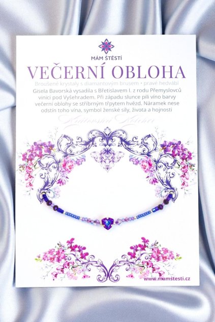 VEČERNÍ-OBLOHA-Mám-štěstí-cz-8594198295239-Modrá-fialová-Broušené-krystaly-s-diamantovým-brusem-pravé-hedvábí-štěstí-jak-mít-štěstí-znamení-horoskopu-Beran-Blíženci-Rak-Lev-Panna-Štír-Střelec-Kozoroh-Vodnář-Ryby-horoskop-náramky-z-minerálů-polodrahokamy-dárek-nevěsta-svatba-minerální-náramky-podla-znamení-léčivé-kameny-láska-ručně-vyráběné-český-výrobek-energie-zdravý-životní-styl-dárek-pro-učitelku-kamarádku-babičku-maminku-k-narozeninám-výročí-vánoční-dárek-boho-styl-stříbrná-Swarovski-amulet-pro-štěstí-talisman-peníze-zdraví-krása-fashion-módní-náramky-korálky-zvěrokruhy-partnerský-horoskop-horoskopy-andělíček-štěstí
