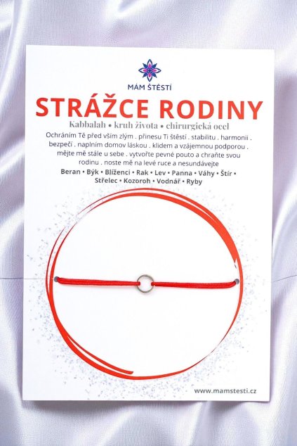 STRÁŽCE-RODINY-Mám-štěstí-cz-8594198294966-červena-Chirurgická-ocel-štěstí-jak-mít-štěstí-znamení-horoskopu-Beran-Blíženci-Rak-Lev-Panna-Štír-Střelec-Kozoroh-Vodnář-Ryby-horoskop-náramky-z-minerálů-polodrahokamy-dárek-nevěsta-svatba-minerální-náramky-podla-znamení-léčivé-kameny-láska-ručně-vyráběné-český-výrobek-energie-zdravý-životní-styl-dárek-pro-učitelku-kamarádku-babičku-maminku-k-narozeninám-výročí-vánoční-dárek-boho-styl-stříbrná-amulet-pro-štěstí-talisman-peníze-zdraví-krása-fashion-módní-náramky-korálky-zvěrokruhy-partnerský-horoskop-horoskopy-andělíček-štěstí