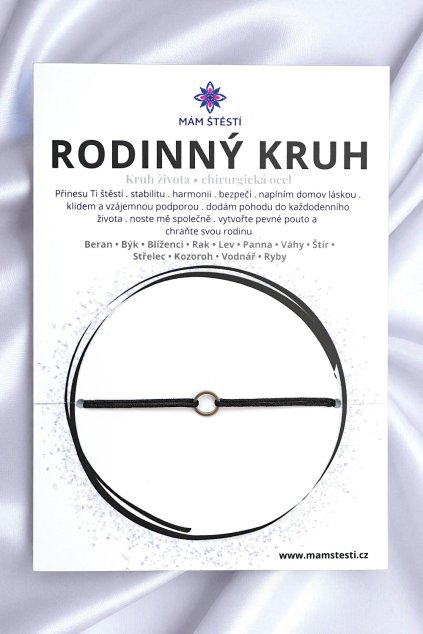 RODINNÝ-KRUH-Mám-štěstí-cz-8594198294959-černá-Chirurgická-ocel-štěstí-jak-mít-štěstí-znamení-horoskopu-Beran-Blíženci-Rak-Lev-Panna-Štír-Střelec-Kozoroh-Vodnář-Ryby-horoskop-náramky-z-minerálů-polodrahokamy-dárek-nevěsta-svatba-minerální-náramky-podla-znamení-léčivé-kameny-láska-ručně-vyráběné-český-výrobek-energie-zdravý-životní-styl-dárek-pro-učitelku-kamarádku-babičku-maminku-k-narozeninám-výročí-vánoční-dárek-boho-styl-stříbrná-amulet-pro-štěstí-talisman-peníze-zdraví-krása-fashion-módní-náramky-korálky-zvěrokruhy-partnerský-horoskop-horoskopy-andělíček-štěstí