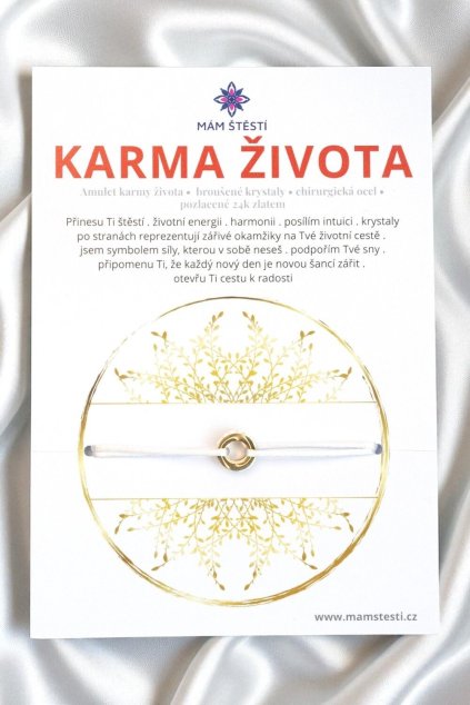 KARMA-ŽIVOTA-Mám-štěstí-cz-8594198295109-bílá-Chirurgická-ocel-pozlacené-24k-zlatem-broušené-krystaly-Amulet-karmy-života-štěstí-jak-mít-štěstí-znamení-horoskopu-Beran-Blíženci-Rak-Lev-Panna-Štír-Střelec-Kozoroh-Vodnář-Ryby-horoskop-náramky-z-minerálů-polodrahokamy-dárek-nevěsta-svatba-minerální-náramky-podla-znamení-léčivé-kameny-láska-ručně-vyráběné-český-výrobek-energie-zdravý-životní-styl-dárek-pro-učitelku-kamarádku-babičku-maminku-k-narozeninám-výročí-vánoční-dárek-boho-styl-stříbrná-amulet-pro-štěstí-talisman-peníze-zdraví-krása-fashion-módní-náramky-korálky-zvěrokruhy-partnerský-horoskop-horoskopy-andělíček-štěstí