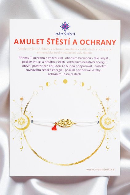 AMULET-ŠTĚSTÍ-A-OCHRANY-Mám-štěstí-cz-8594198295093-bílá-Chirurgická-ocel-pozlacené-24k-zlatem-amulet-s-ochranným-okem-uzlík-štěstí-a-ochrany-štěstí-jak-mít-štěstí-znamení-horoskopu-Beran-Blíženci-Rak-Lev-Panna-Štír-Střelec-Kozoroh-Vodnář-Ryby-horoskop-náramky-z-minerálů-polodrahokamy-dárek-nevěsta-svatba-minerální-náramky-podla-znamení-léčivé-kameny-láska-ručně-vyráběné-český-výrobek-energie-zdravý-životní-styl-dárek-pro-učitelku-kamarádku-babičku-maminku-k-narozeninám-výročí-vánoční-dárek-boho-styl-stříbrná-amulet-pro-štěstí-talisman-peníze-zdraví-krása-fashion-módní-náramky-korálky-zvěrokruhy-partnerský-horoskop-horoskopy-andělíček-štěstí