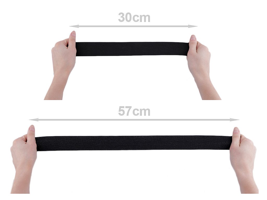 Pruženka tkaná šíře 40 mm (Balení 25 m, Varianta 1 černá)