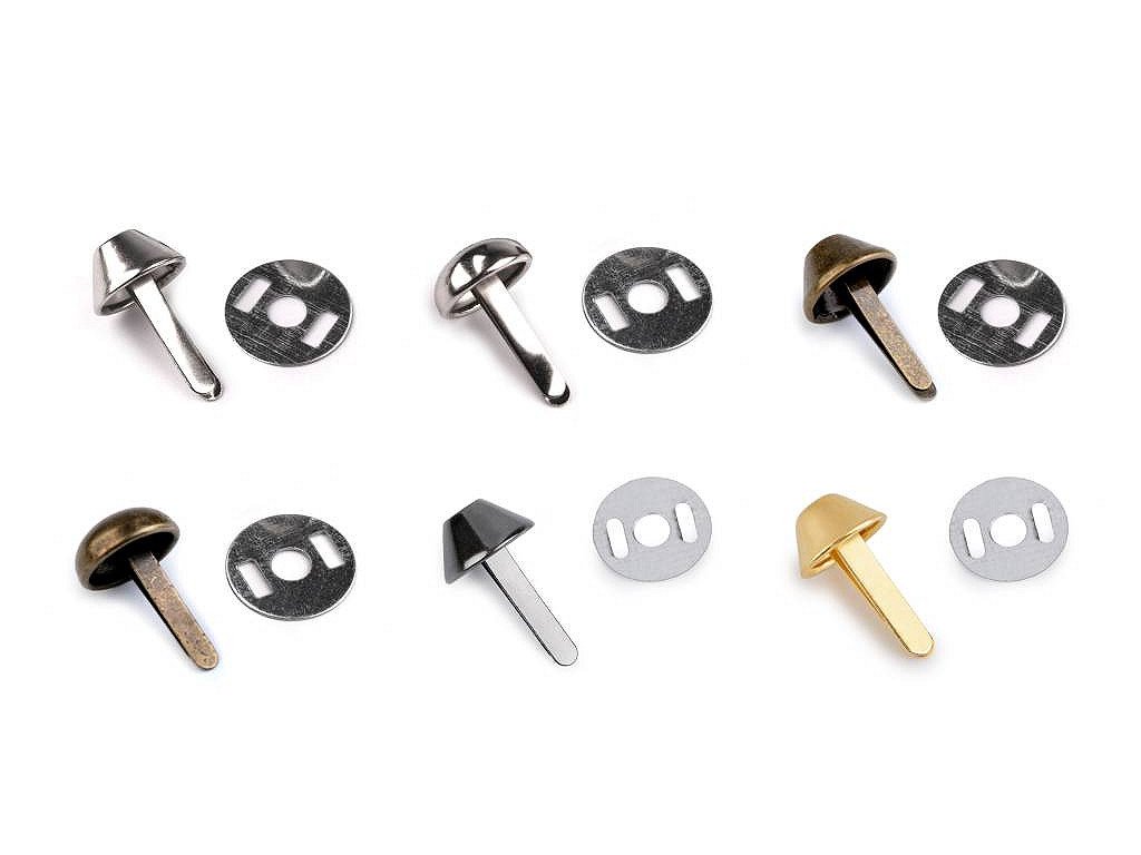 Dvounožkový hřeb / kovové nožičky na kabelky Ø12 mm (Balení 10 sada, Varianta 1 nikl)