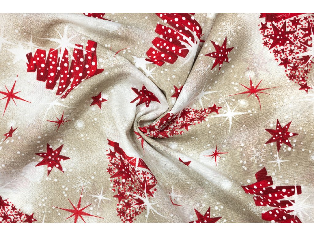 bavlna rezna vanocni strom