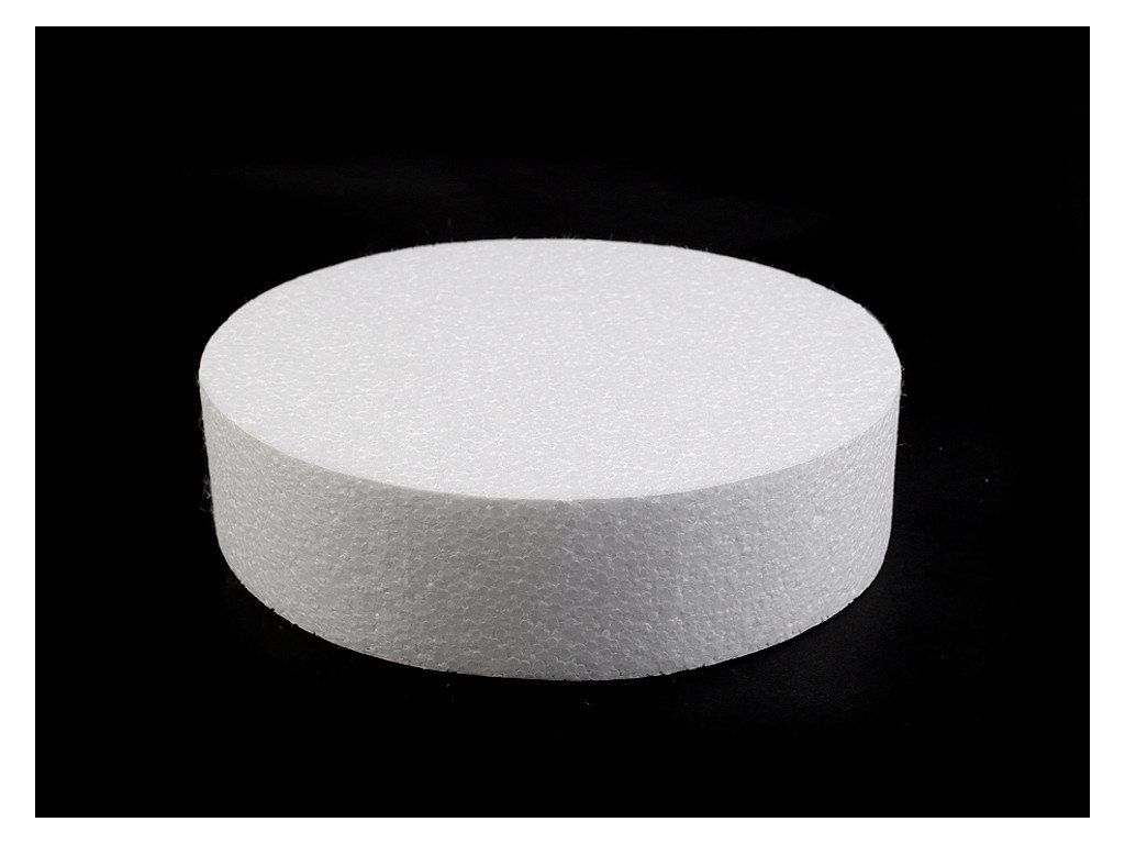 Dortový korpus / podstavec Ø20 cm polystyren (Balení 1 ks, Varianta bílá)