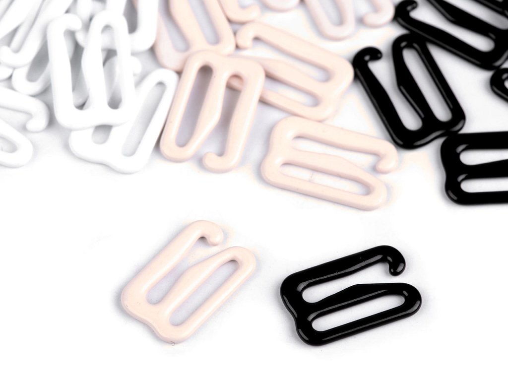 Háček na prádlo šíře 12 mm kovový (Balení 10 ks, Varianta 3 černá)