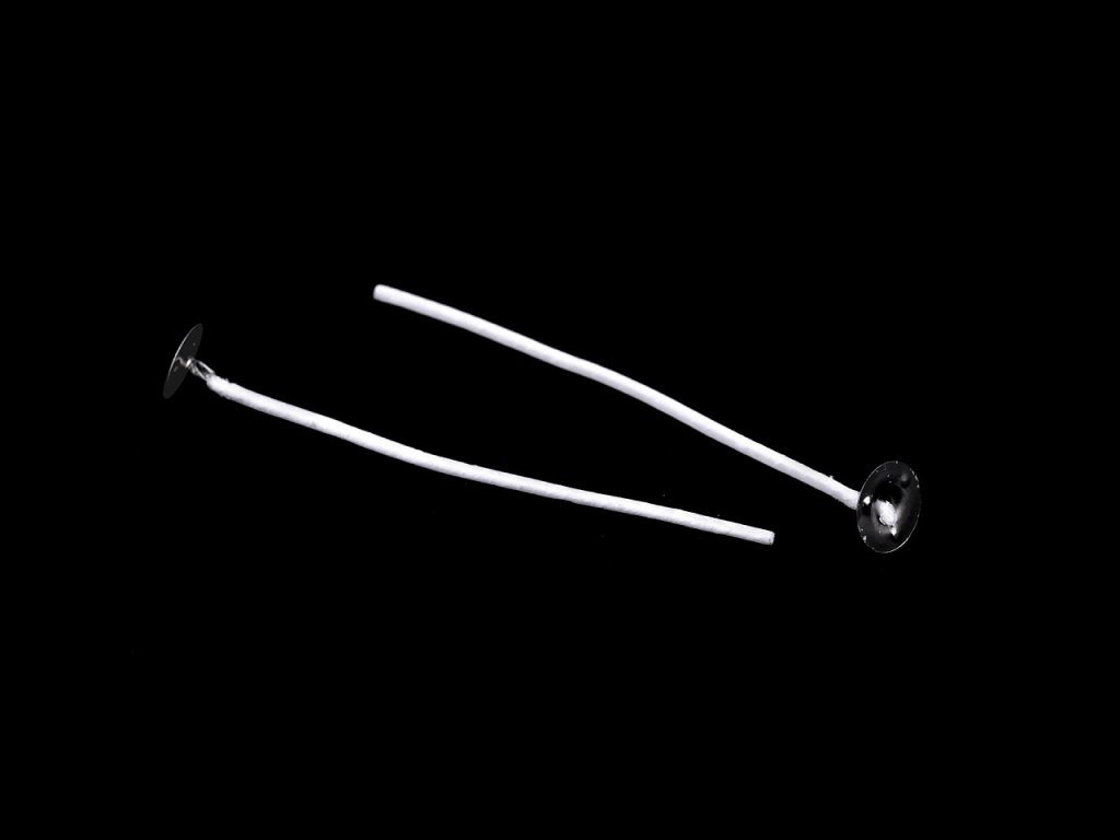 Knot na svíčky s plíškem 8,5 cm (Balení 20 ks)