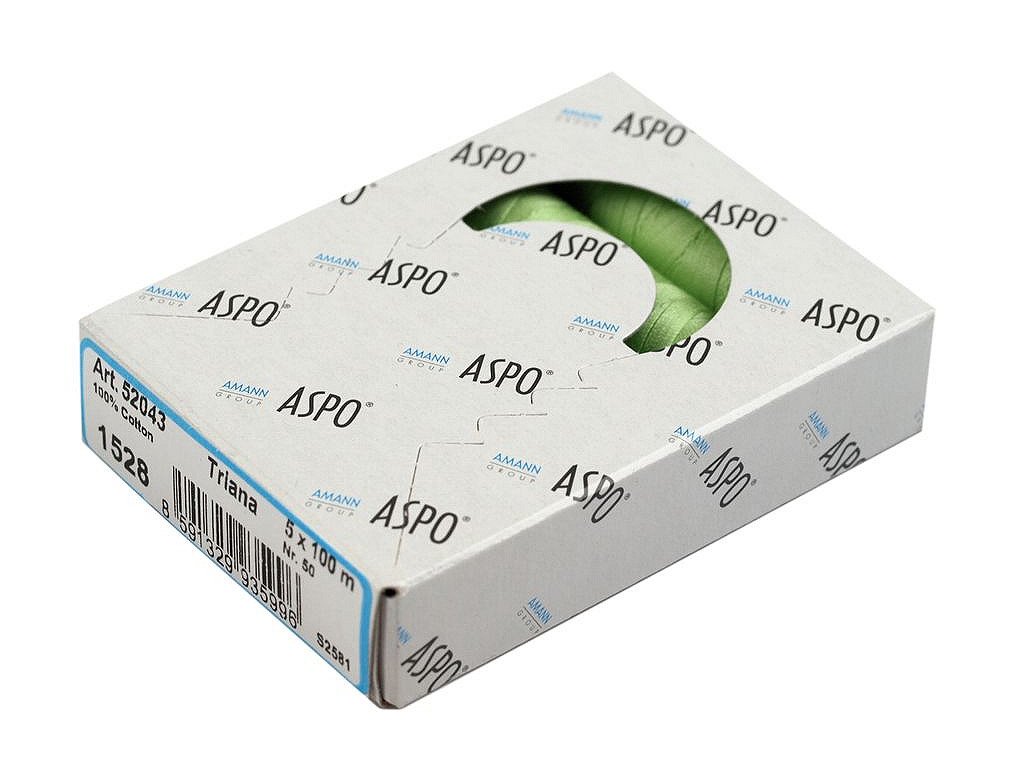 Bavlněné nitě 100 m Etiketní č.50 Triana Amann (Balení 5 ks, Varianta 0263 Croissant)