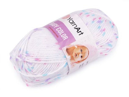 Pletací příze Baby Color 50 g (Balení 1 ks, Varianta 10 (218) růžová)