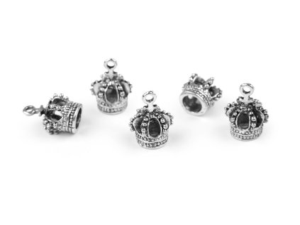 Korunka / přívěsek 12x16 mm (Balení 5 ks, Varianta platina)