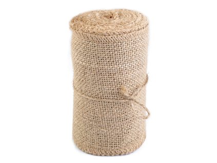 Jutová stuha šíře 13 cm (Balení 4.5 m, Varianta režná přírodní)